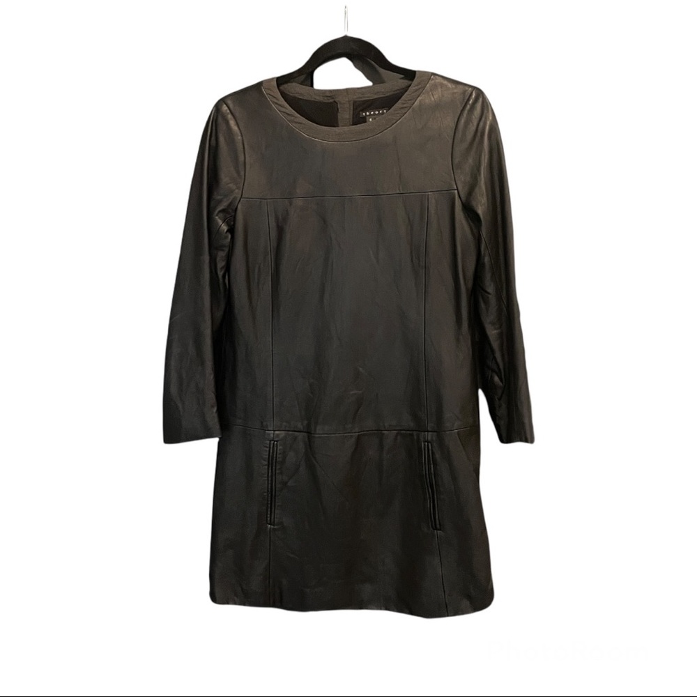 THEORY Leather Dress
